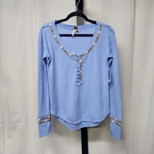 NWT We The Free Thermal Henley Top